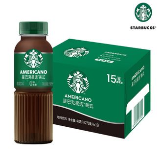 星巴克  星选经典美式 270ml*15瓶 0能量0脂肪 即饮咖啡便携