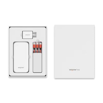 沃品/WOPOW  移动电源套装  充电宝充电器快充线套装  10000mAh  TZ11  白色