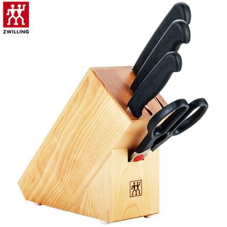 双立人  多功能刀具刀具套装切菜中片刀多用刀蔬菜水果刀剪刀刀架 ENJOY刀具5件套