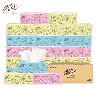 清风  超质感系列抽纸24包（3层110抽）整箱