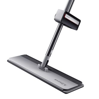 大卫  拖把家用免手洗平板拖干湿两用深层刷污拖布平拖 深层刮污平板拖 一体式软胶刮水条 一杆2布 P20