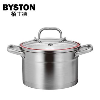栢士德/BYSTON  奥顿304不锈钢汤锅大容量复底电磁炉煤气炉通用汤锅22cm BST-127