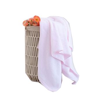 初爱  白云系列全棉A类裹巾成人男女通用洗澡亲肤柔软吸水速干家用浴巾1条装 浅粉 BY005-1