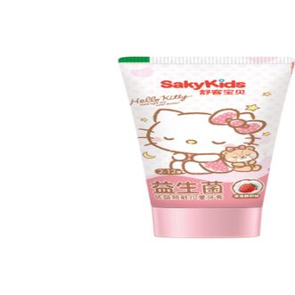 舒客 宝贝凯蒂猫款儿童益生菌牙膏60g 2-3-6-12岁（草莓酸奶味）低氟防蛀 三丽鸥款