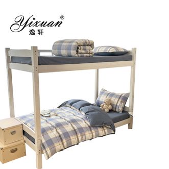 逸轩/yixuan  全棉印花床品吸湿透气百搭舒适三件套 迪欧派