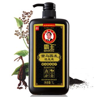 霸王何首乌洗发水防脱发育发控油洗头膏男士女士柔顺亮泽首乌固发洗发液1000ml
