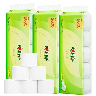 心相印  卷纸  4层200克加厚绵柔亲肤不易破纸巾  家庭囤货原生木浆卫生纸厕纸