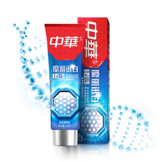 中华魔丽迅白牙膏 酷爽薄荷170gx2支