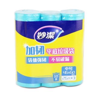 妙洁 中号垃圾袋 6卷 共150只 45cm*50cm MBGRMD3*2
