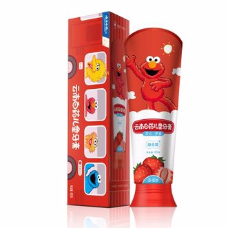 云南白药  儿童牙膏芝麻街版（3-6岁）草莓香型 60g