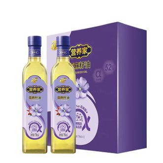 福临门  营养家亚麻籽油750ml*2礼盒