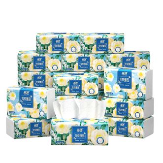 蓝漂  纸花悦臻品32包加厚卫生纸家用纸巾整箱装