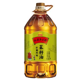 金龙鱼  外婆乡小榨巴蜀风味菜籽油5L 桶装非转压榨家用食用油