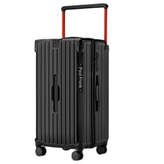 大嘴猴（Paul Frank）  行李箱 新款拉链款 26吋旅行箱  黑色