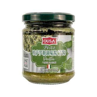 欧萨/OUSA  意大利原装进口罗勒青酱190g/瓶  西餐调味酱