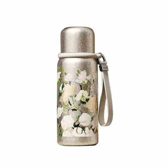 格沵/germ  纯钛保温杯梵高温显水杯直饮泡茶杯 致敬梵高系列 580ML 玫瑰  GE-MET24AW-B136