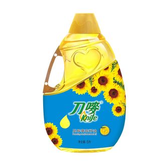 刀唛  压榨葵花籽油5L大桶装