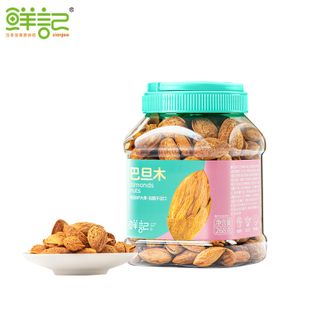 鲜记/xianjee  巴旦木268g/罐 每日坚果炒货 手剥干果特产 办公室休闲零食