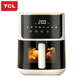 TCL  5L小方墩可视电子彩屏触控低噪家用空气炸锅TKZ-D503A