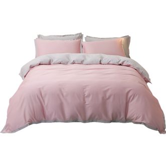 民光  素色60支新疆长绒棉四件套床上用品纯棉四件套适用1.8米床，建议搭配220*240cm被芯