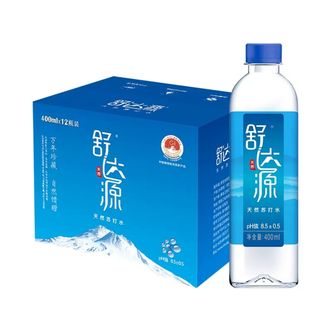舒达源  克东天然苏打水无气0添加弱碱性饮用水400ml*12瓶整箱