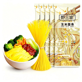 野三坡  玉米面条 0脂肪纯粗粮 150g*2 拌面汤面均可 做法简单