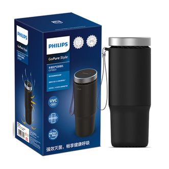 飞利浦（PHILIPS）车载空气净化器 GP5601 有效清除雾霾花粉灰尘车用瓦解病毒细菌净化空气  49s瓦解细菌
