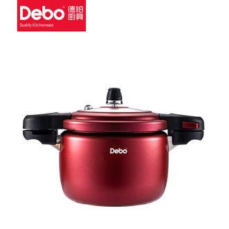 Debo  德铂304不锈钢压力锅 4.5L 20cm铝合金一体成型锅体 安全阀自动下气