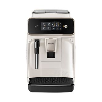 飞利浦/Philips  全自动咖啡机意式黑珍珠自动研磨萃取咖啡机EP1221/69 奶白