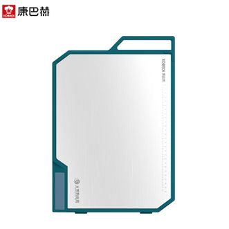 康巴赫  家用抗菌不锈钢砧板切菜40*30*2cm加厚案板自带磨刀石双面抗菌菜板KQM-4030M1D