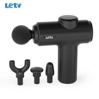 乐视/Letv  筋膜枪按摩器颈膜枪按摩棒全身颈肩部肌肉健身运动黑色