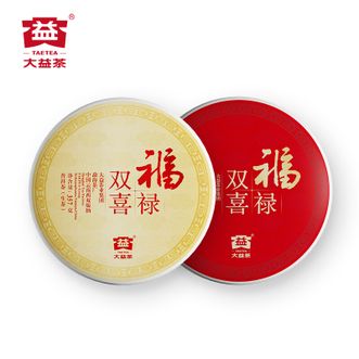 大益  福禄双喜普洱茶礼盒714g 家庭自饮 节日送长辈年货送礼