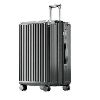 锐承（Ruicheng）  加厚复合材质大容量行李箱 合金包角831扩展-26寸暗夜黑