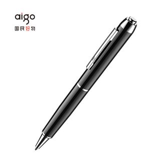 爱国者（aigo）  笔形录音笔32G R8822专业高清降噪一键操作 学习培训商务会议采访速记 黑色