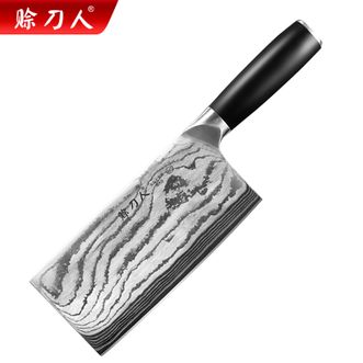 赊刀人  宗师系列67层大马士革花纹切片刀一体成型持久锋利厨房家用切片刀切菜刀-SDR-DY142-1