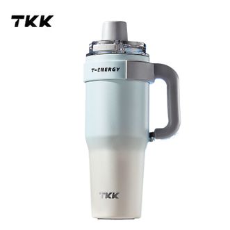 TKK  巨无霸保温杯大容量水杯保冷冰霸杯 陶瓷内胆吸管杯1200ml