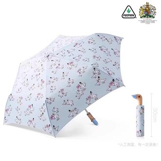 富尔顿   遮阳防晒伞 晴雨两用伞 便携折叠雨伞 精美小雨伞 卡通鸭子三折伞