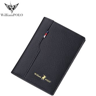 英皇保罗WilliamPOLO  超薄迷你小卡包男士真皮驾驶证套卡片包多卡位小巧证件包（十字纹）195227