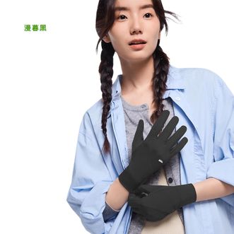 蕉下/BENEUNDER  女士柔护防晒手套ES46124 漫暮黑  F码 薄款秋季防紫外线开指可触屏骑行运动开车