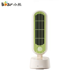 小熊/Bear  电风扇DFS-J05U8 办公室桌面小型风扇迷你轻音台扇宿舍USB小风扇摇头无叶小塔扇升级负离子款