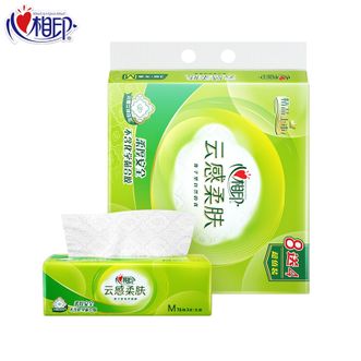 心相印抽纸 云感柔肤3层78抽*12包 M码纸巾面巾纸