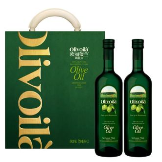 欧丽薇兰  橄榄油礼盒750ml*2食用油健康礼盒