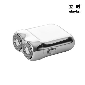 olayks.  立时银刃电动剃须刀男士迷你便携刮胡刀剃胡须刀送男友礼物 【18组精钢刀片】【IPX7可水洗】