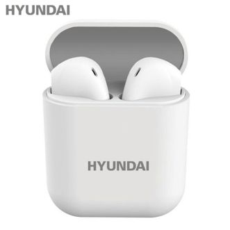 HYUNDAI  马卡龙系列全金属蓝牙耳机TWS无线蓝牙 i12白色常规款