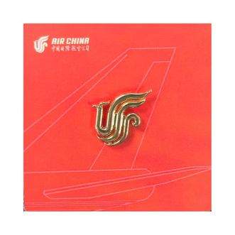 Air China  凤凰徽章 新款亮金色18mm