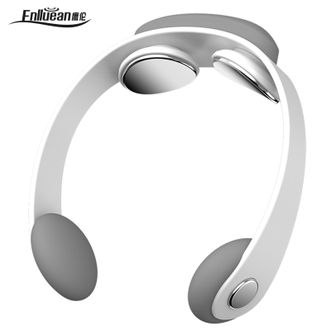 鹰伦  脉冲颈椎按摩仪 双脉冲颈部按摩仪恒温热敷颈部按摩器 颈肩理疗仪肌肉放松健康护理肩颈护颈仪颈椎按摩器SKT-Y8827（悦动）白色