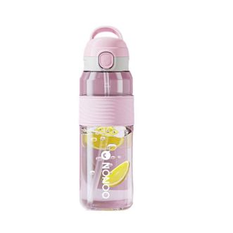NONOO  大胖杯运动水杯大容量耐高温户外水壶便携双饮口杯1080ml     香芋粉     NP1080SA1