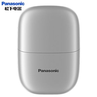 松下/Panasonic  剃须刀小方盒往复式刮胡刀刮胡子 mini干湿双剃全身水洗男士双刀头充电剃胡须刀ES-CM20银色
