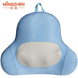 茗振（MZ）腰部按摩器多模式腰椎背部揉捏按摩仪全身肩颈按摩枕腰部按摩靠垫MZ-158L（蓝色）