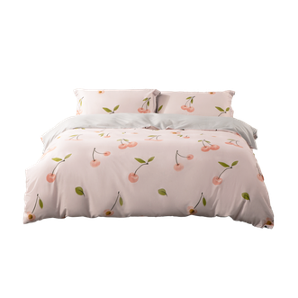 水星家纺  温柔甜心全棉印花抗菌四件套200cm×230cm  四季通用  200cm×230cm  124421